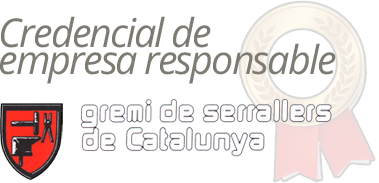 Credencial 'Empresa responsable' | Gremi serrallers de Catalunya